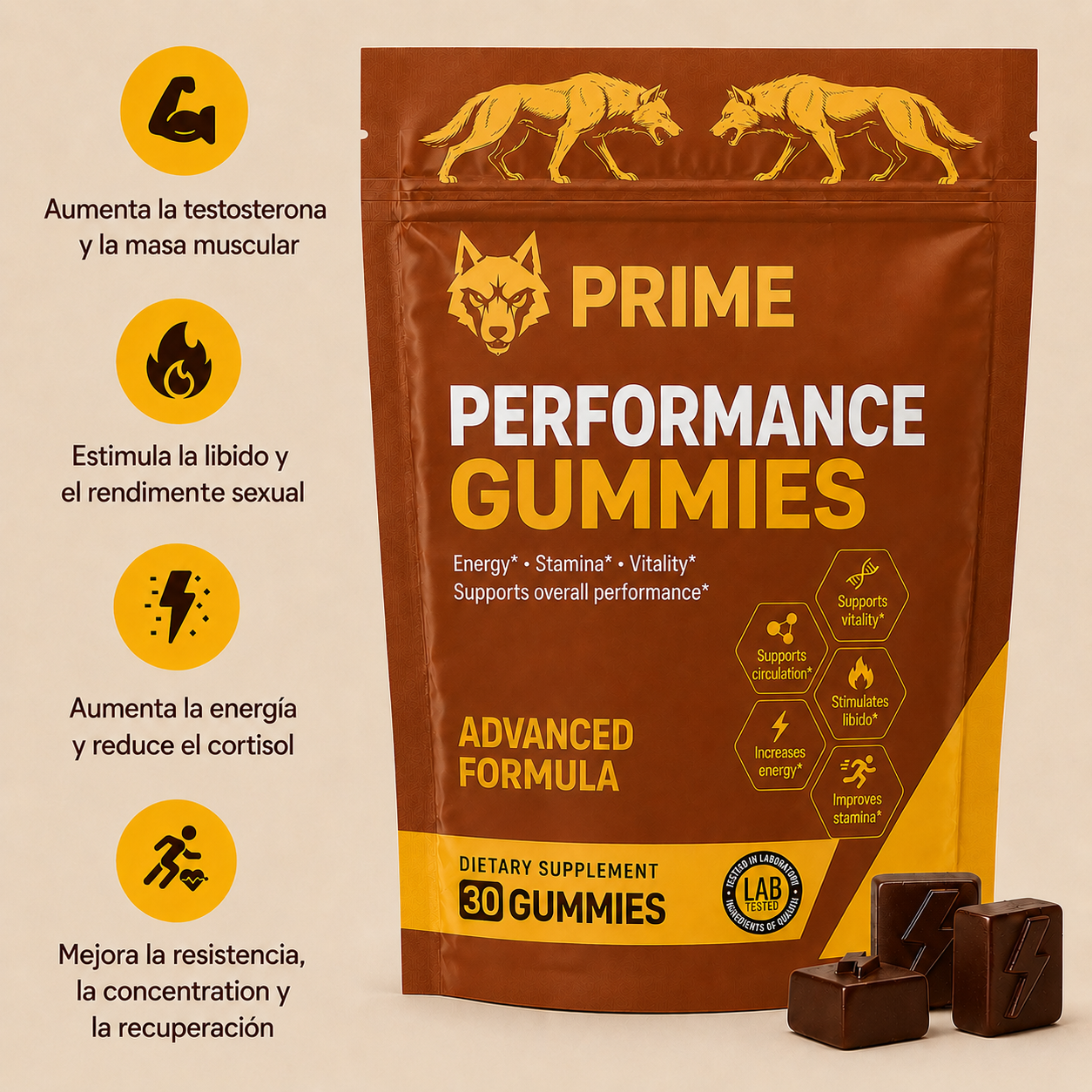 60 Performance+ Gummies (2 Envases)
