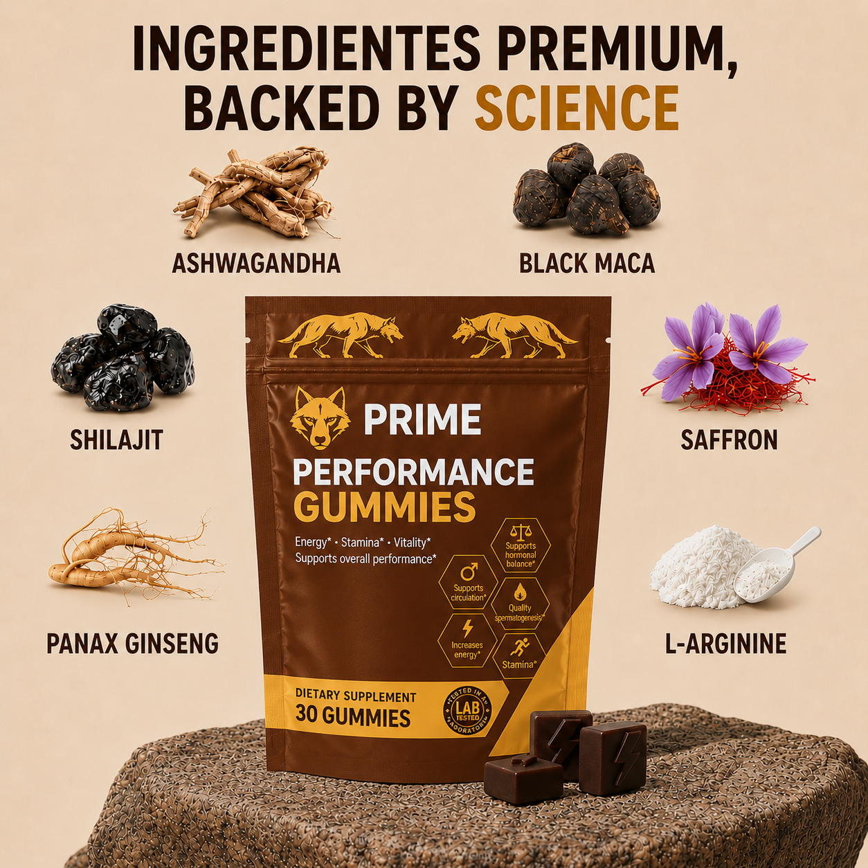 60 Performance+ Gummies (2 Envases)